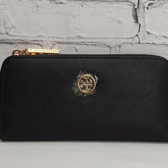TORY BURCH ROBINSON FULL-ZIP LONG WALLET LEATHER - Picture 5 of 16
